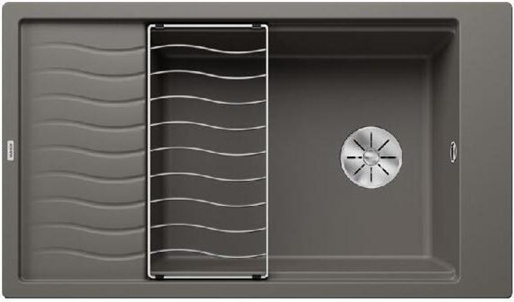 Blanco Elon XL 8 - Silgranitspüle, 860x500 mm, mit Zubehör, InFino, grau 527255
