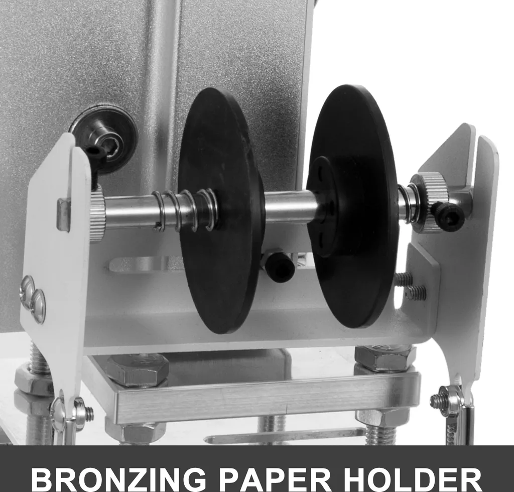 VEVOR Macchina di stampa a caldo 8 x 10 cm Macchina di stampa a caldo, 300 W Macchina di stampa a caldo, Macchina di bronzatura con scala, cursore di posizionamento, schermo LCD, stampa di bronzatura della pelle - 3