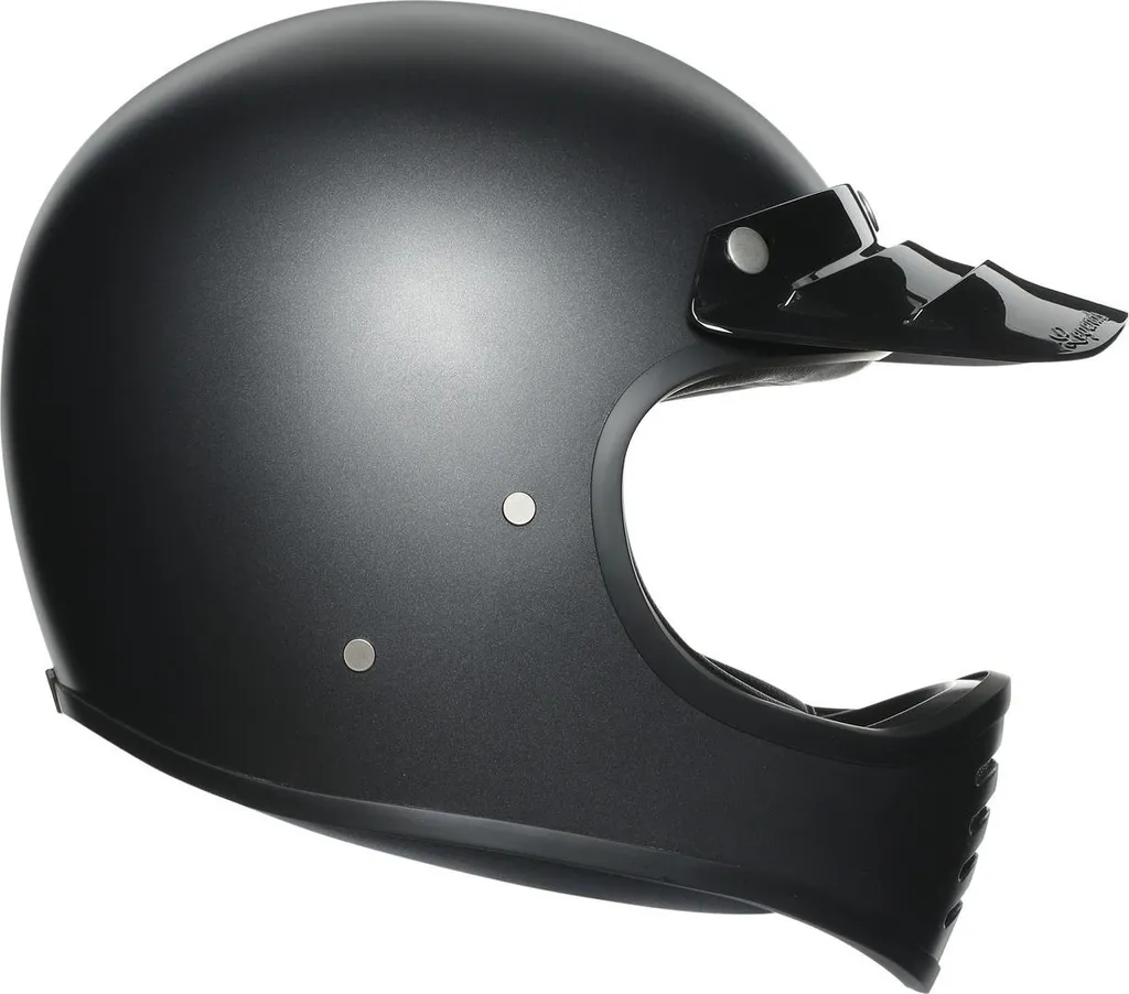 Casque AGV Legends X101 Noir Mat XS 53/54 - Style Rétro et Homologué