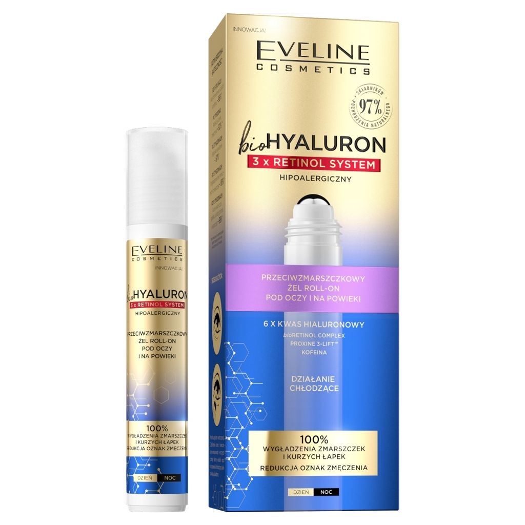 Eveline Cosmetics Bio Hyaluron 3x Retinol System Żel Immagine del prodotto 