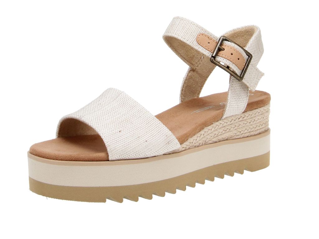 TOMS Diana Sandalen Touwzool - Wit - Maat 41