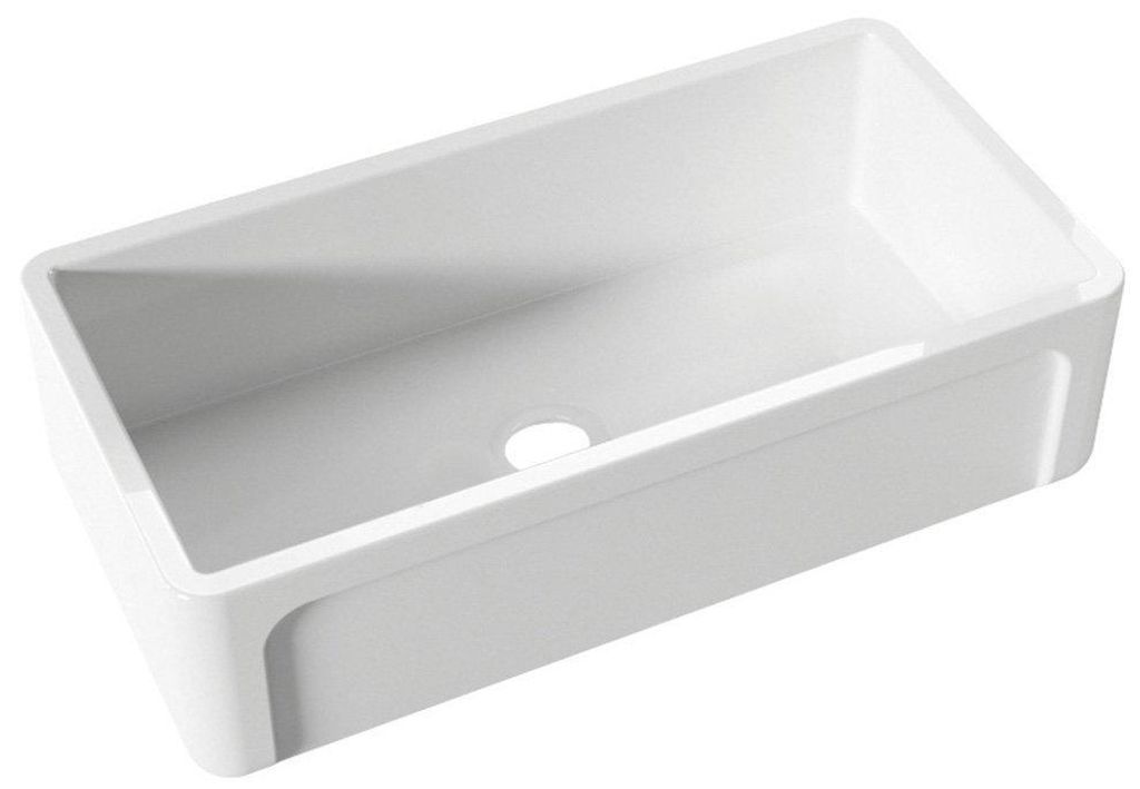 Kerasan YORKSHIRE Keramikspüle 92x47cm, weiß