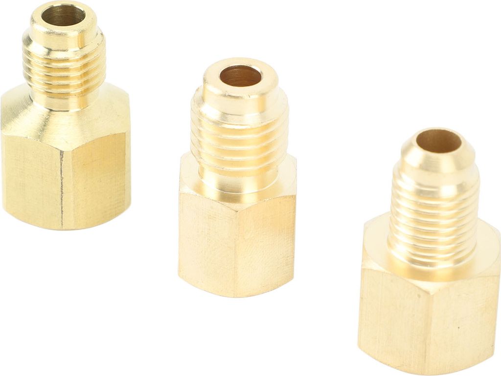 Air Conditioner Messing-Adapter,Vakuum Messing-Adapter,Charging Vakuum-Anschluss-Adapter,Vakuum-Anschluss-Anschluss-Adapter,Kältetechnik Handhabun...