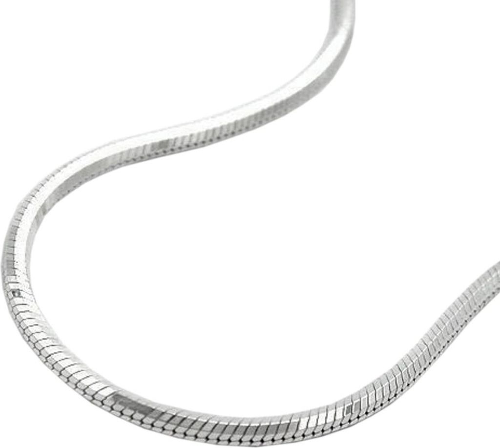 1,3mm Kette Collier Halskette Schlange 5kant 925 Silber Produktbild 