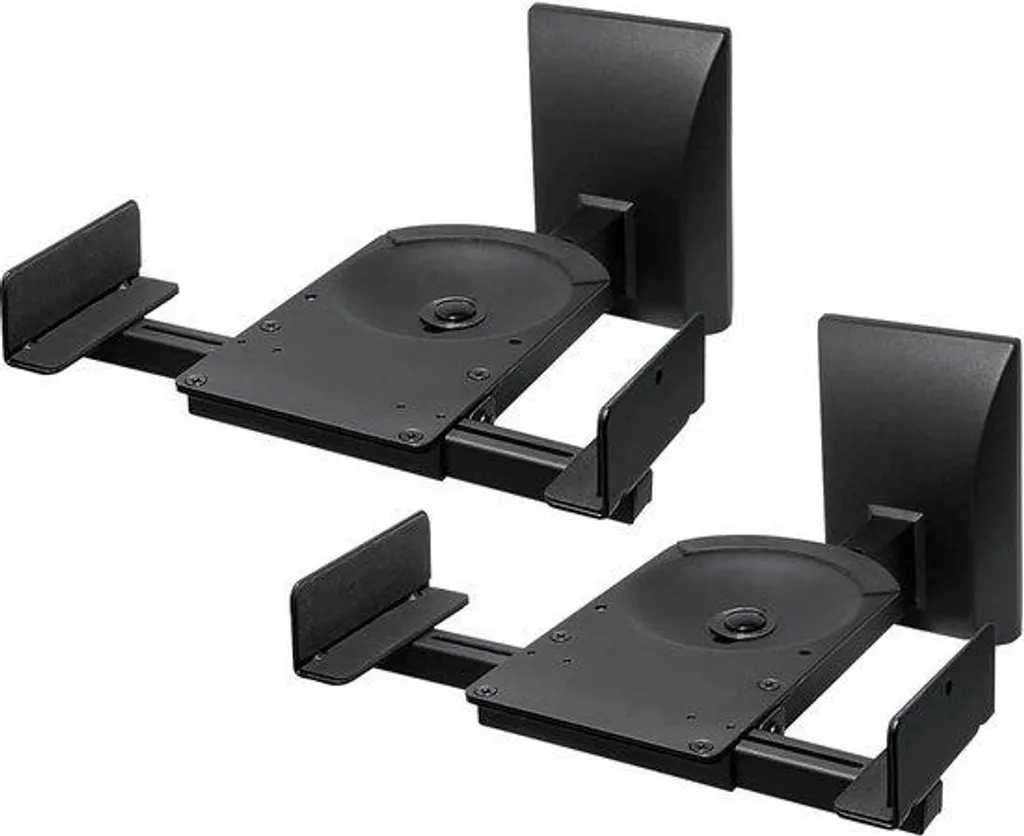 Support mural inclinable et réglable pour TV, charge 25 kg, coloris noir
