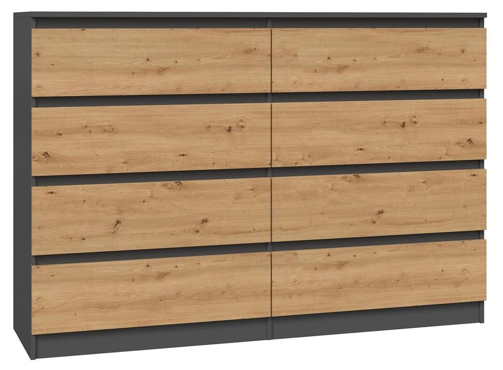 Komoda MALWA M8 140 Antracit + dub artisan Obrázek produktu 