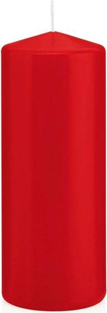 INNA-Glas Wachskerze Maeva, rot, 15cm, Ø 6cm, 54h - Germany - Stumpenkerze - Windlicht Kerze
