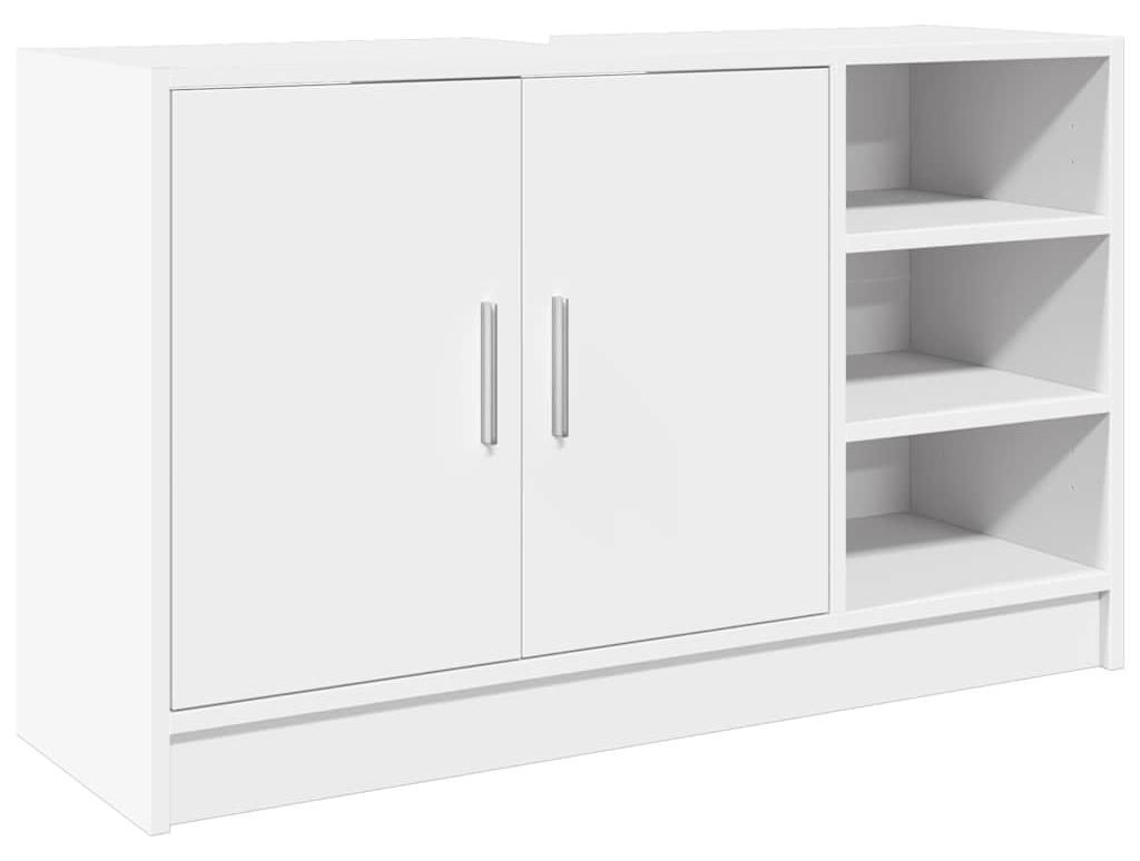 vidaXL Wastafelonderkast, wit, 90x29x55 cm, houtvezel Productafbeelding 