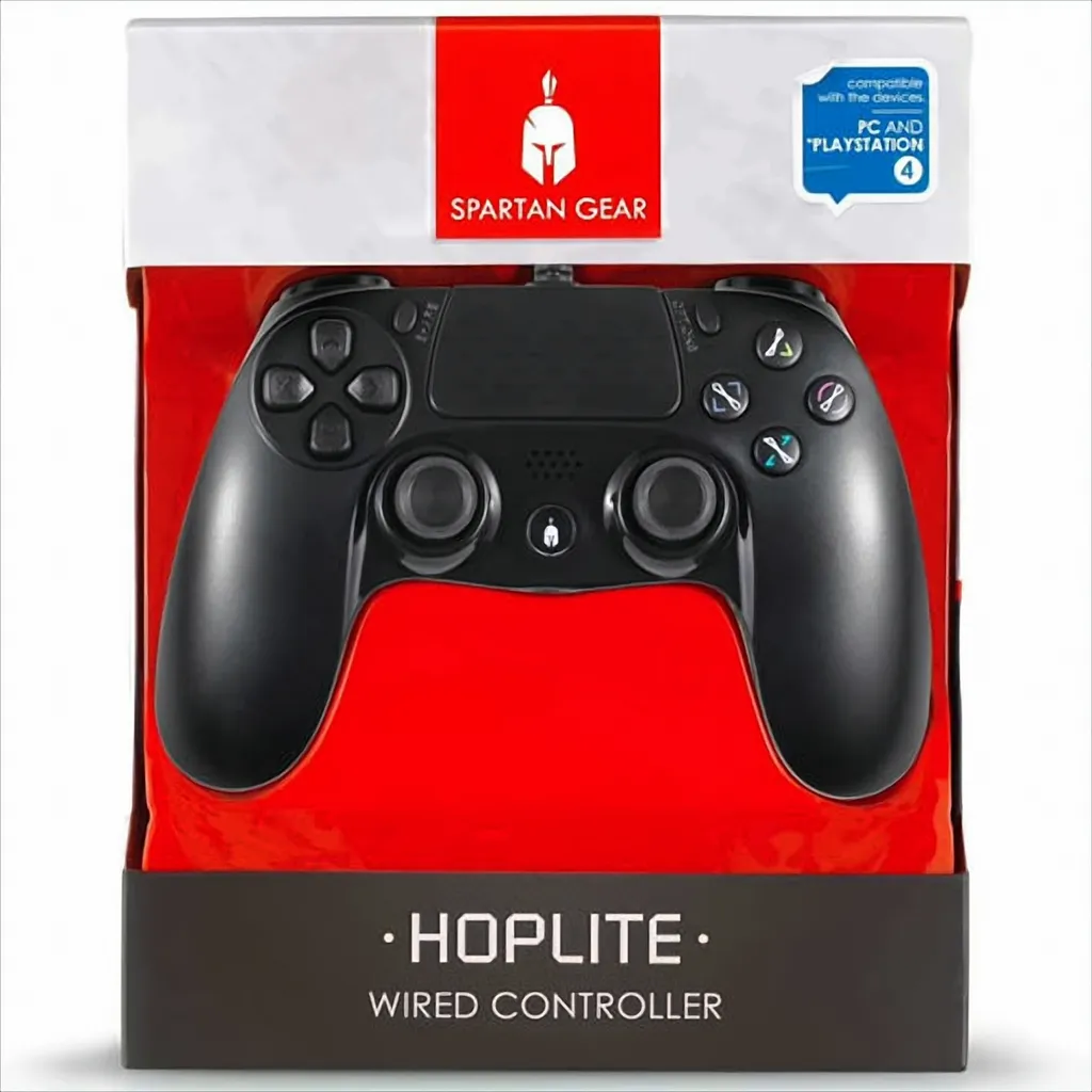 Controller Compatibile PS4 Spartan Gear Hoplite USB Nero - PC/PS4