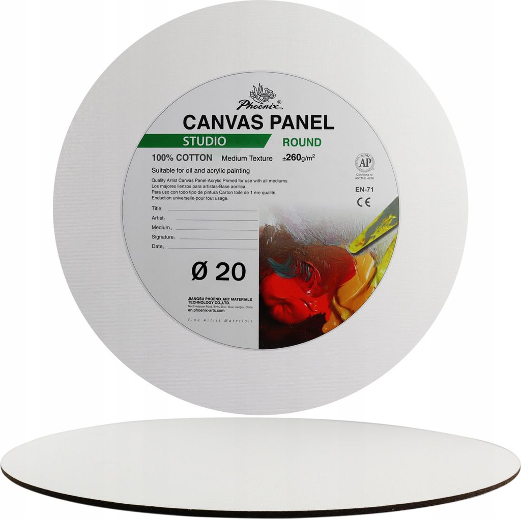 Plátno Maľba Substrát Okrúhly panel 20 cm Kruhová doska Obrázok produktu 