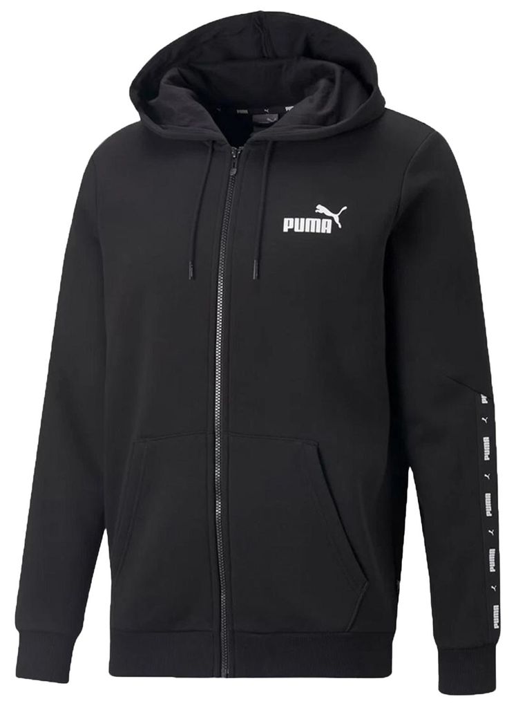 Puma - "Essential+" Hoodie mit durchgehendem Reißverschluss verklebt für Herren PP3109 (S) (Schwarz)