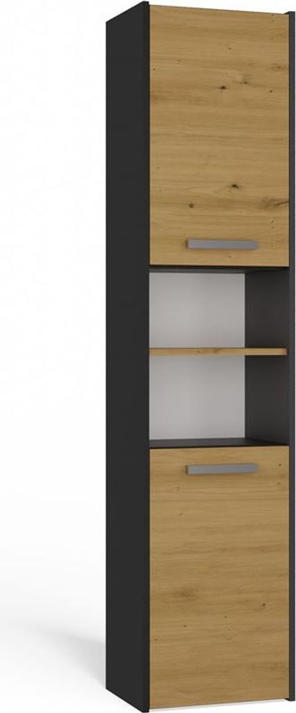 Topeshop S40 ANTRACYT/ARTISAN Aufbewahrungsschrank für Produktbild 