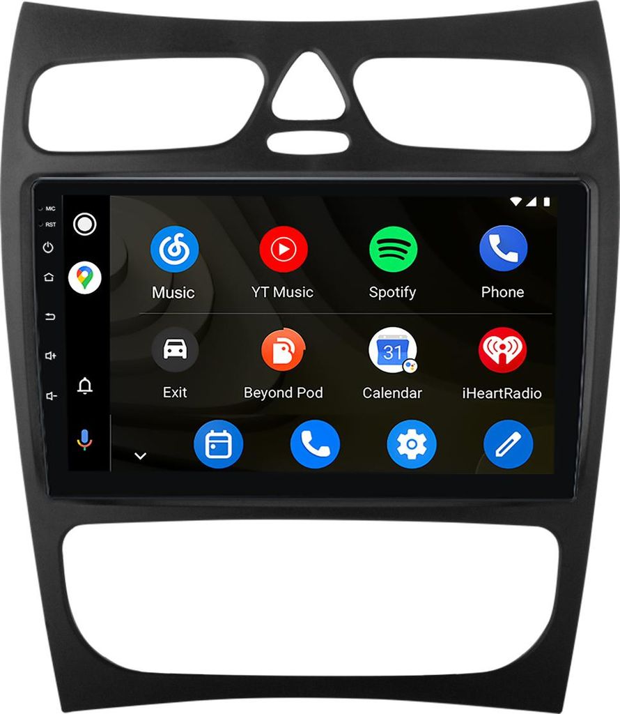 Android Autoradio 9 Zoll 128GB für Mercedes CLK W209 (2002–2009) mit CarPlay & Android Auto Navigation & Bluetooth