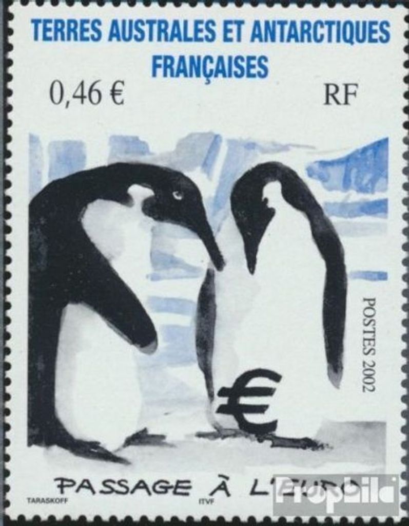 Briefmarken Französ. Gebiete Antarktis 2002 Mi 500 (kompl.Ausg.) postfrisch Pinguine brüten Euros