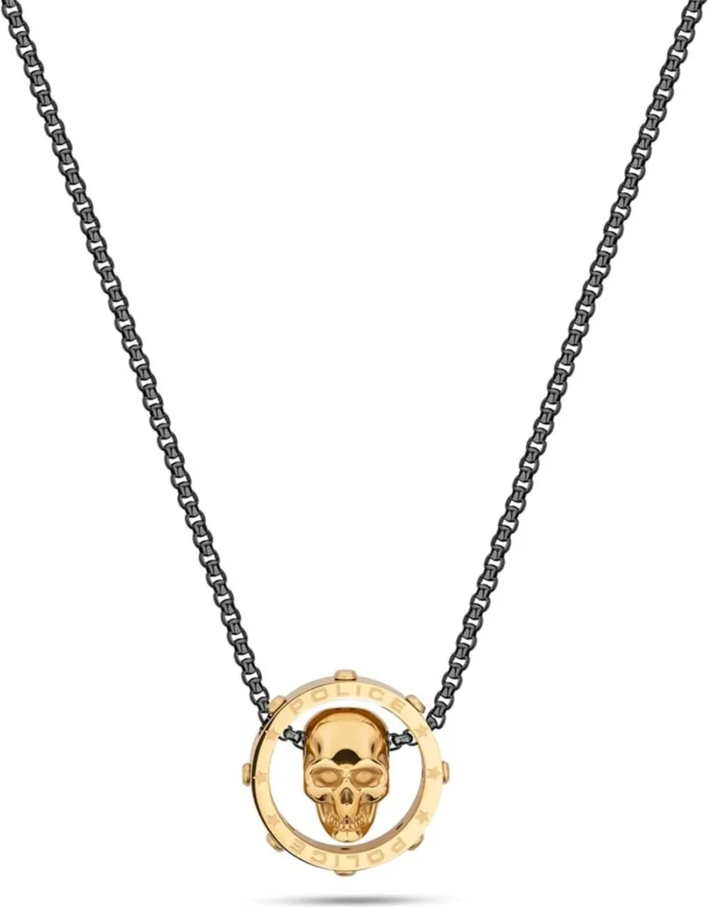 Collier Homme Inoxydable Police Peagn2212102 : Fini les Bijoux qui Noircissent
