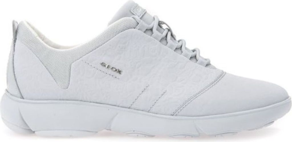 Geox D NEBULA weiß Leder Damen Halbschuhe 36