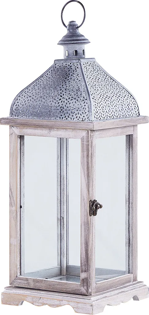 Lanterne en métal 47 cm blanc Samar Lumarko - Déco intérieure chic