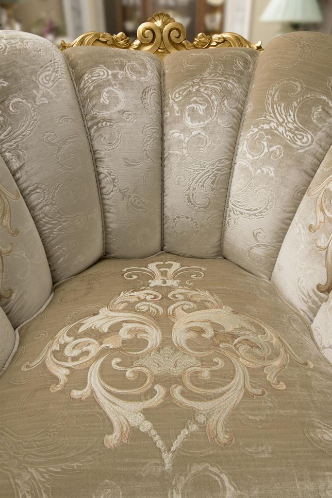 Sessel Stuhl Polster Fernseh leder Textil Stoff Beige Design Lounge Club Relax