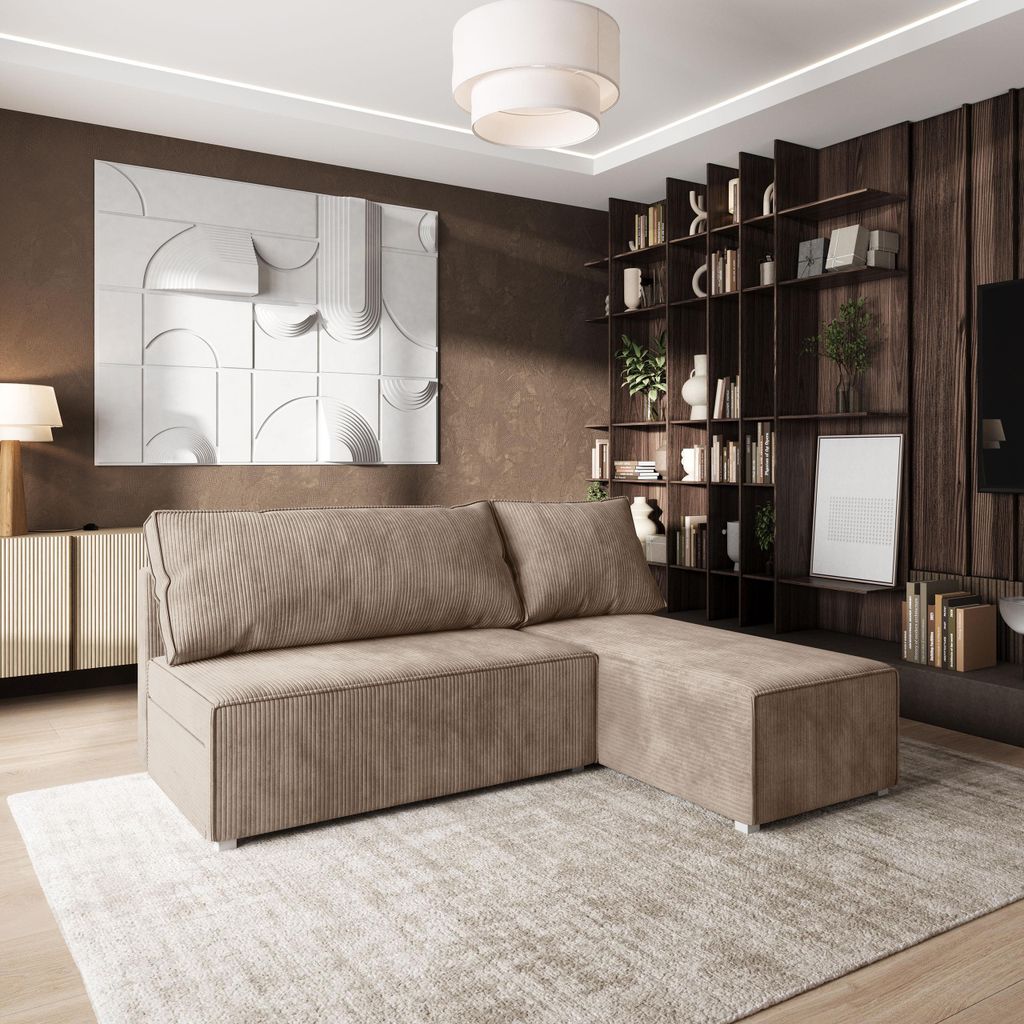 Masseno Ecksofa BRISO P mit Schlaffunktion L-Form, Sofa mit Produktbild 