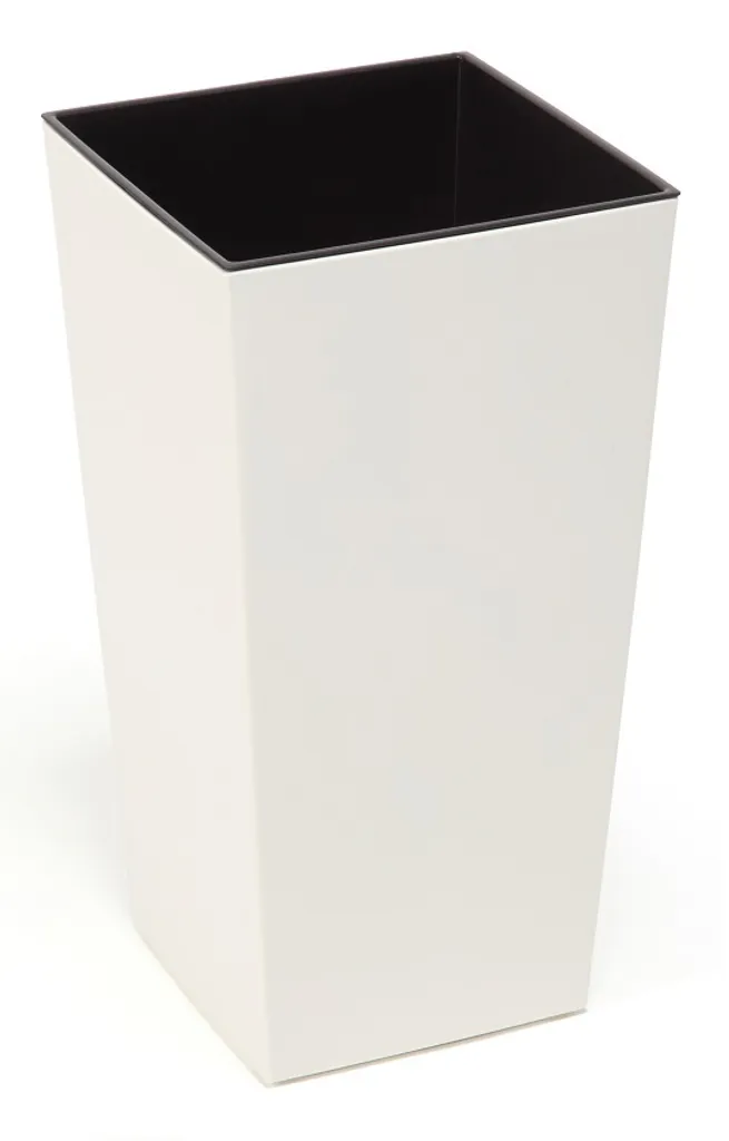 Cache-pot Lamela Obal Finezia Crème 400x400 mm de 75 cm de Hauteur