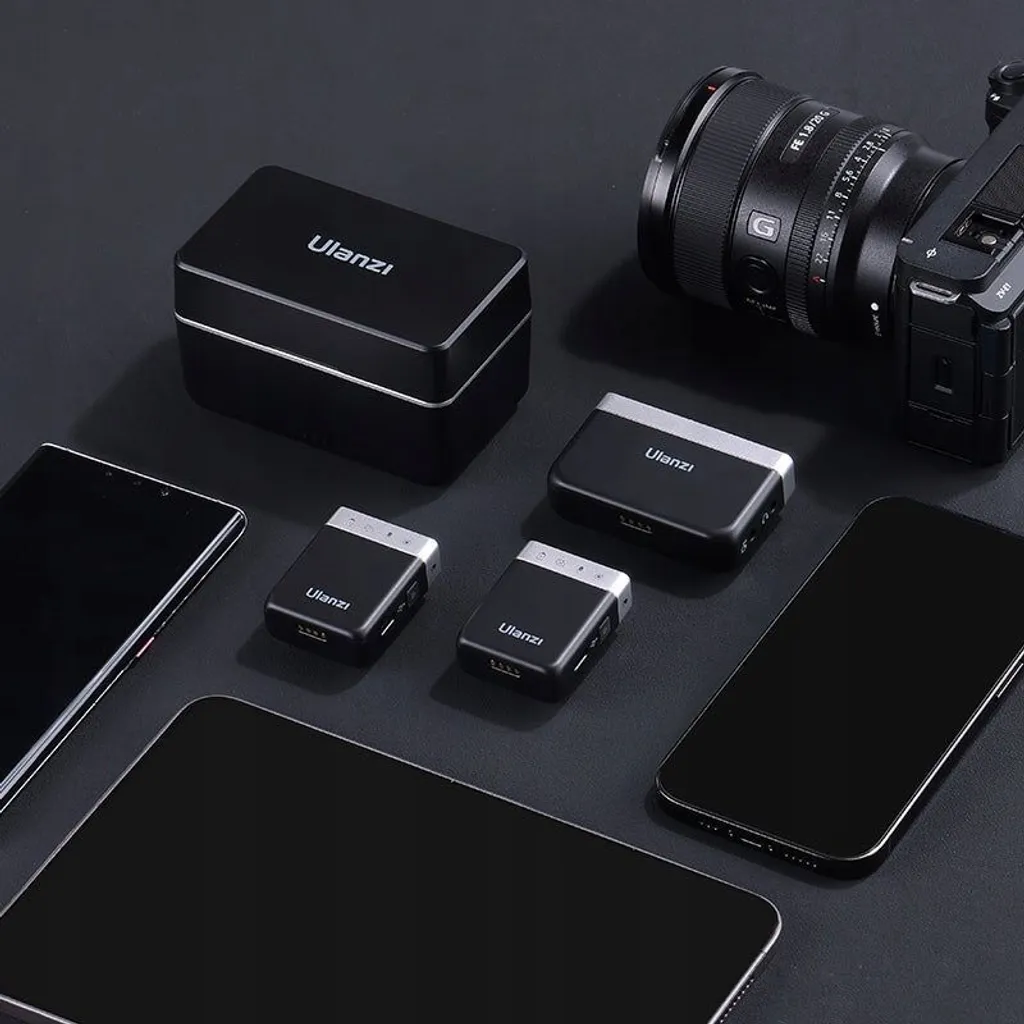 Microphone Cravate sans Fil Double Canal pour Smartphone et Caméra - 10