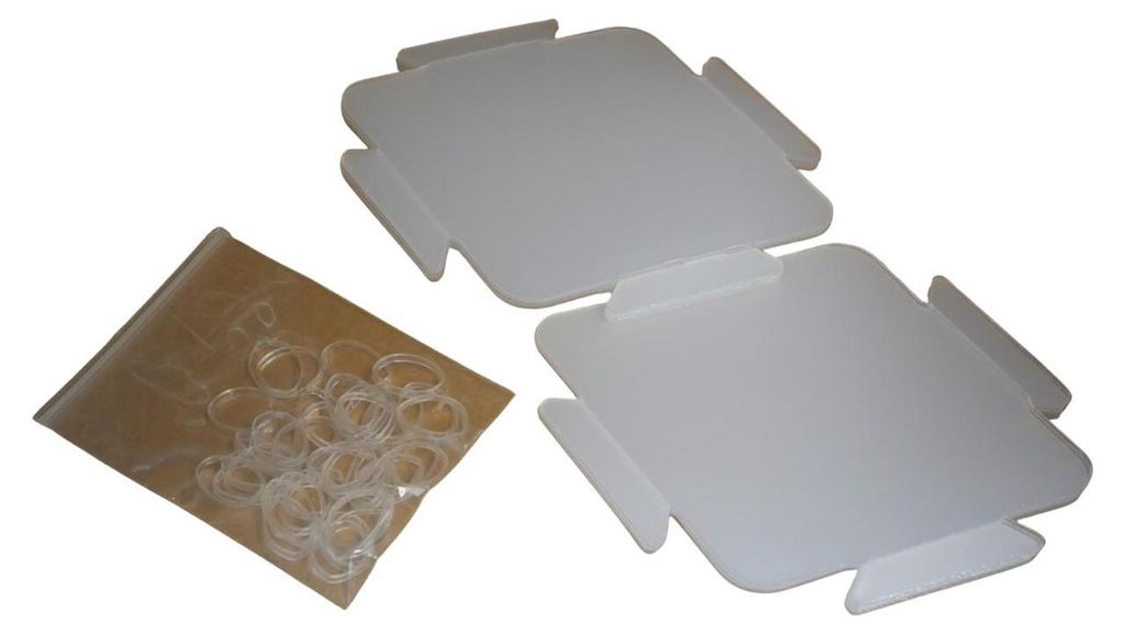 Sheedz kreative Lampenabdeckung breite Raute transparent 18 Stück