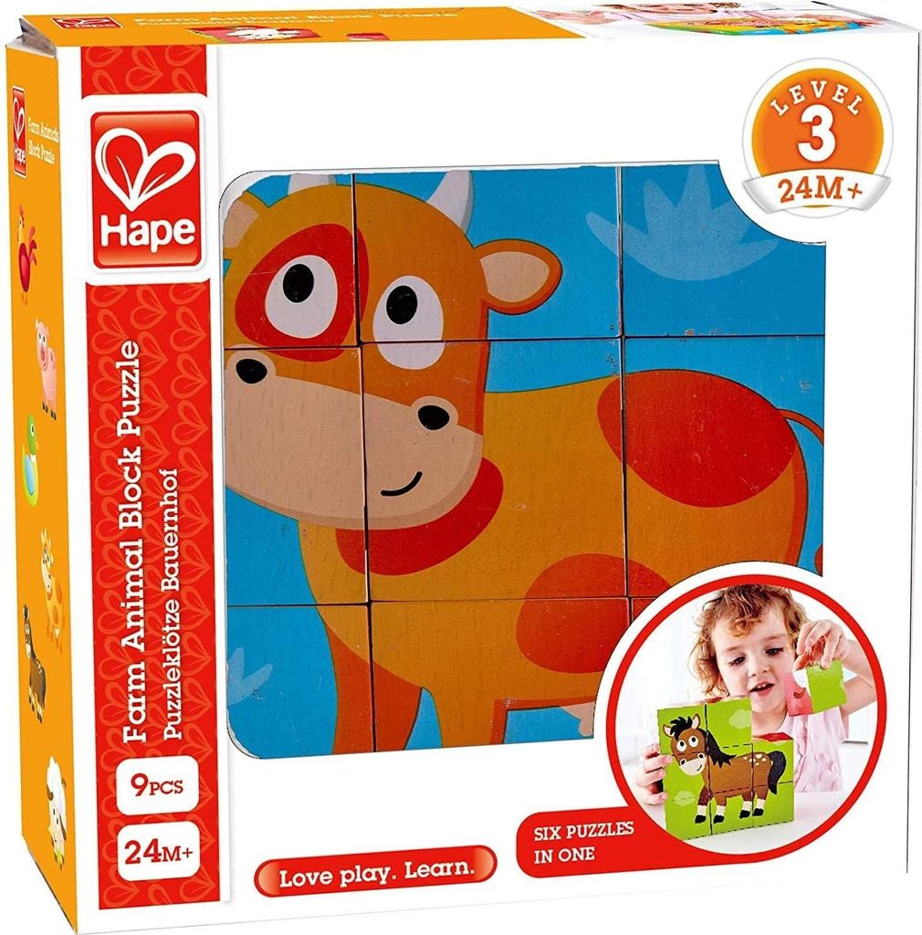 Hape Blockpuzzle Bauernhof (Puzzle pour enfants) Image du produit 
