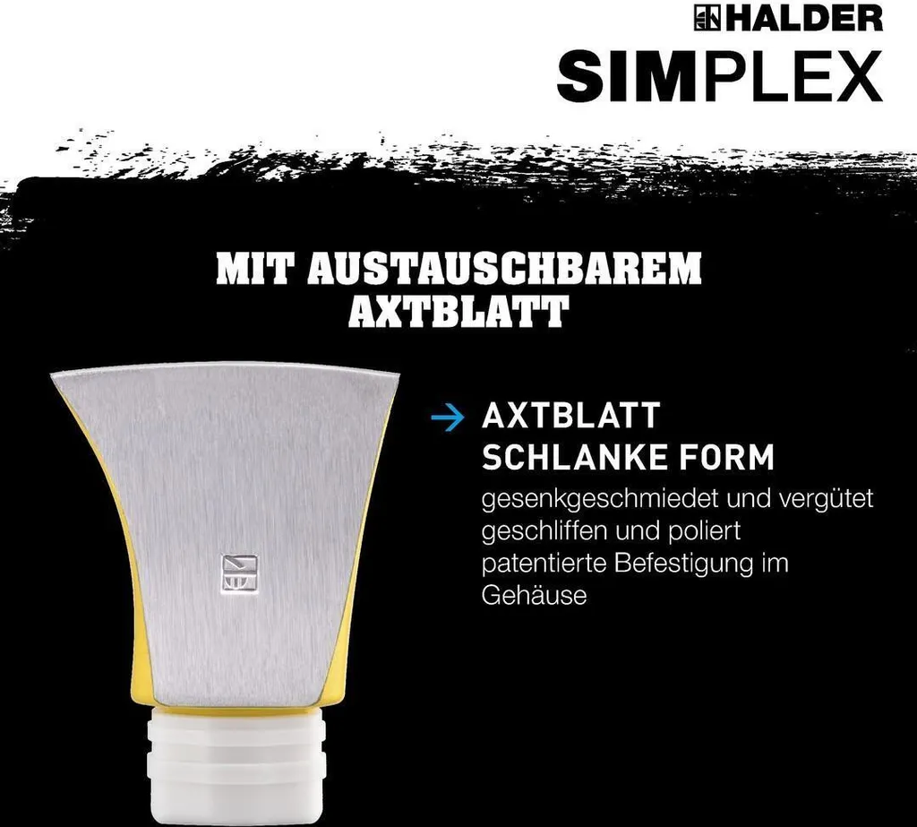 Lama d'ascia SIMPLEX, forma sottile | D=50 mm