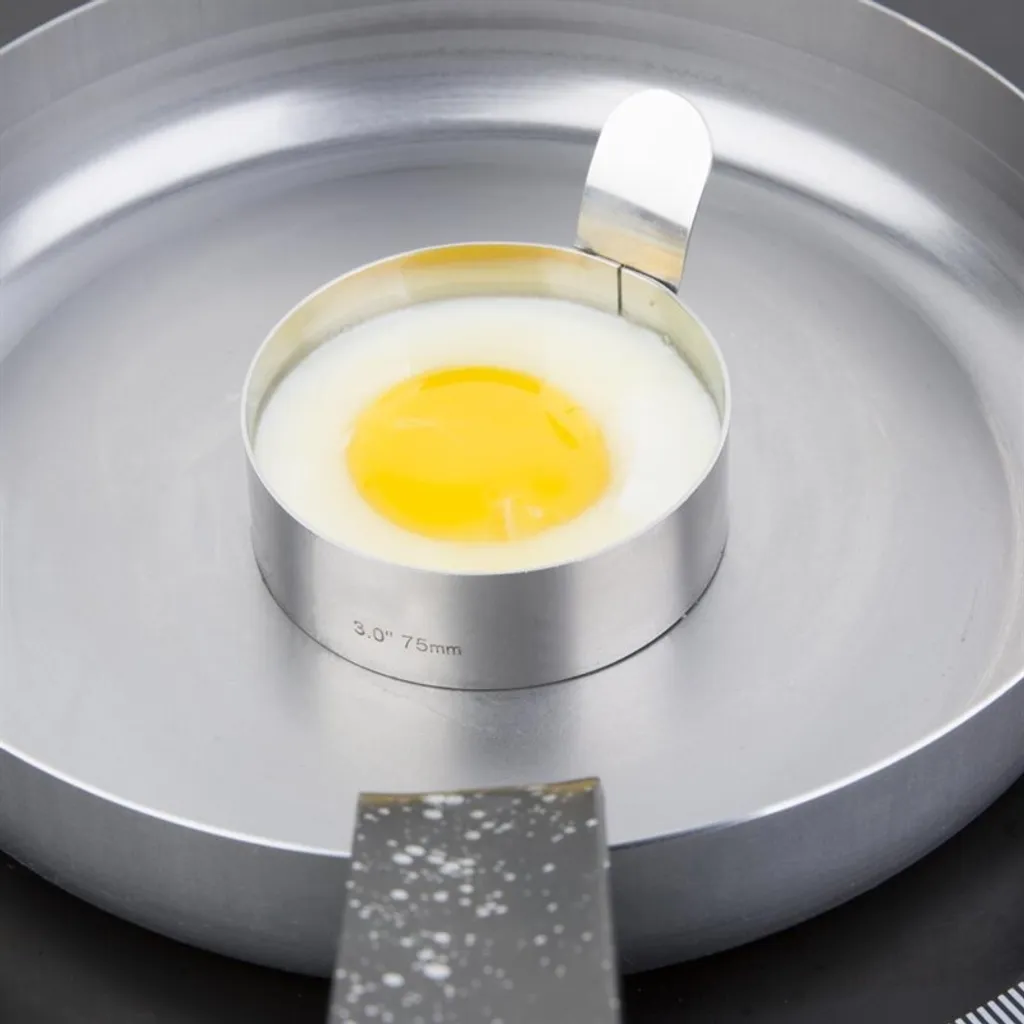 Anello Uovo Vogue per Griglia e Smash Burger: Robusto e Inox - 4