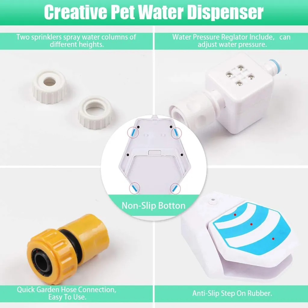 Distributeur eau pour chien Tiergarten à jet activé sans BPA robuste