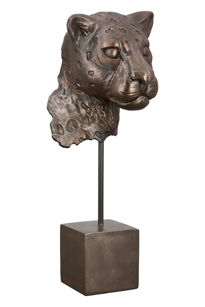Statue de Tigre décorative style bronze pour salon chic - 47,5 cm - 3