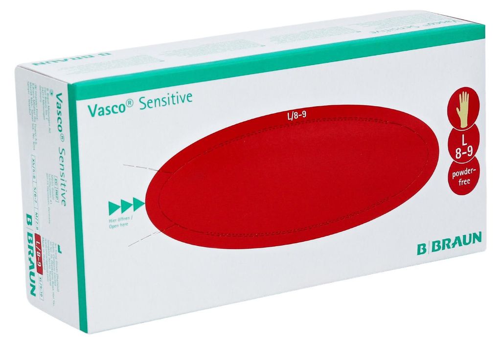 Vyšetřovací rukavice Vasco sensitive velikost L 100 ks Obrázek produktu 