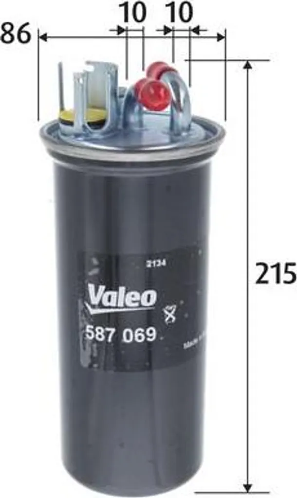 Filtre à carburant pour Audi A6 4F - Entretien moteur Valeo 587069