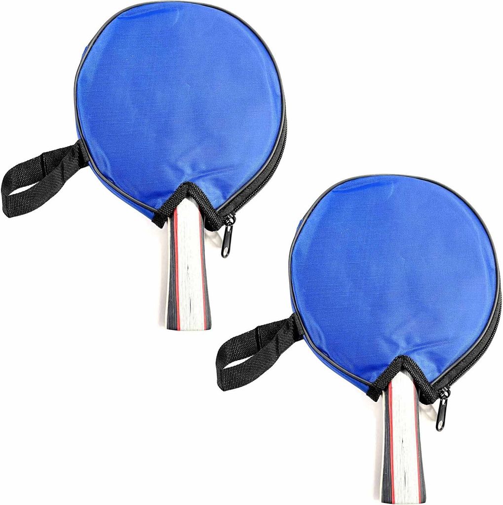 2er Set Pro Tischtennisschläger Inkl. Tragetasche Tisch Tennis Schläger Profi Holzschläger