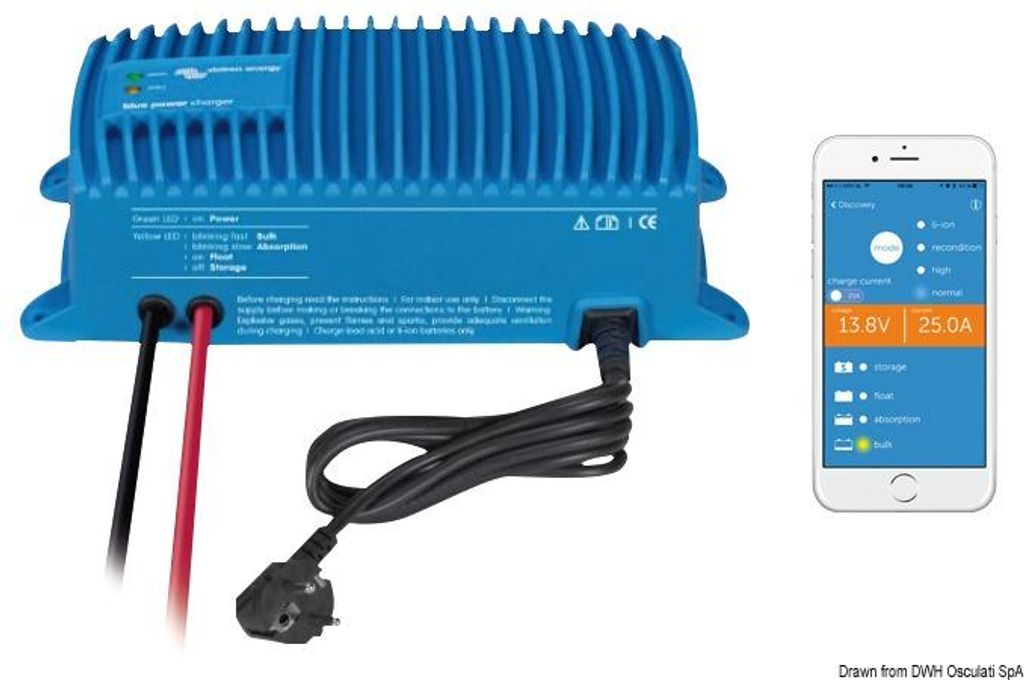 Ładowarka Blue Smart IP67 12/17(1) 230V CEE 7/7 - Osculati Zdjęcie produktu 