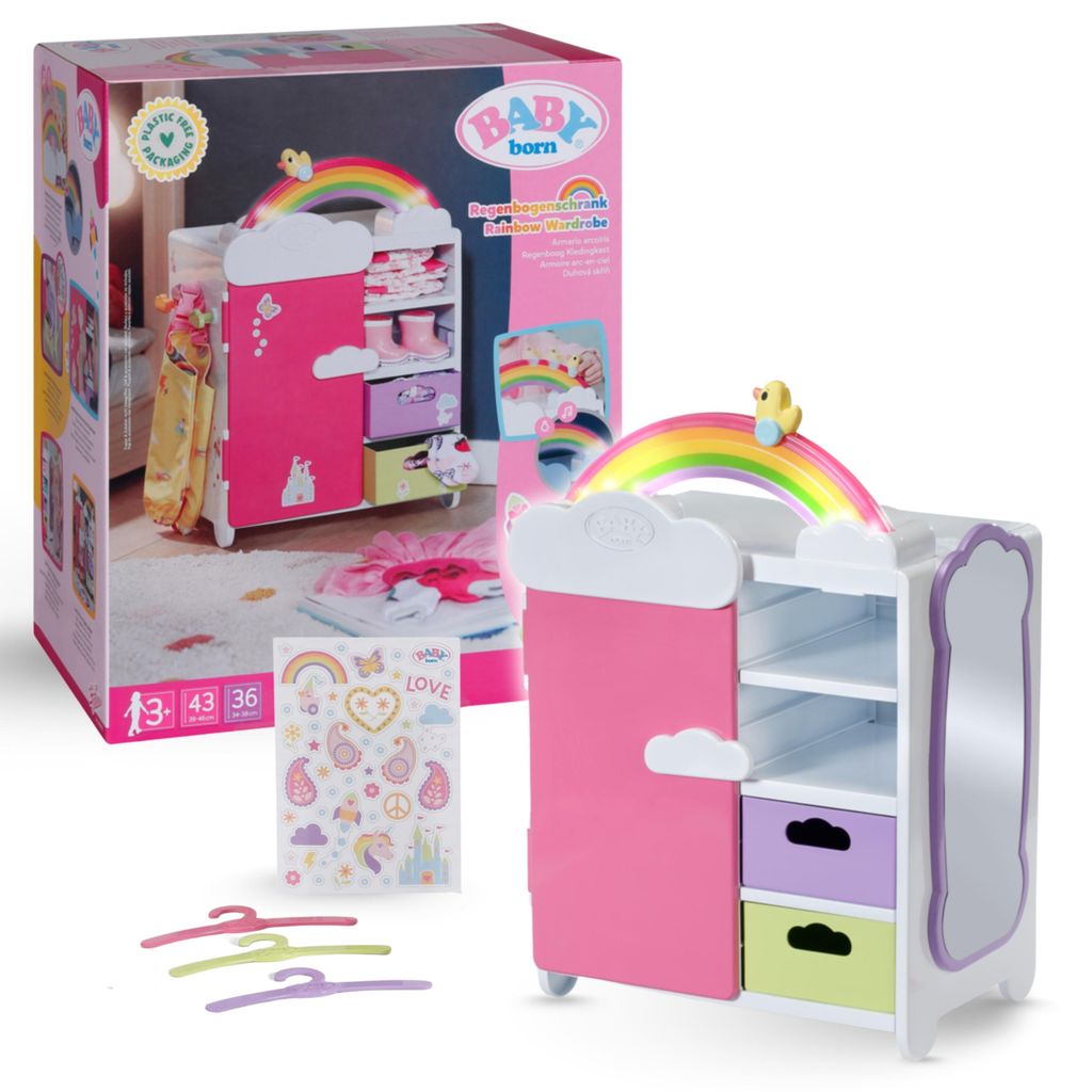 BABY born Regenbogenschrank für Puppenkleidung mit Produktbild 