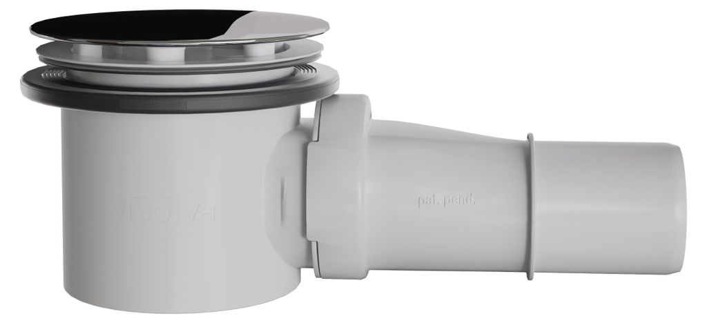 Siphon de douche Visolva Flow avec couvercle chrome, VS001, Immagine del prodotto 