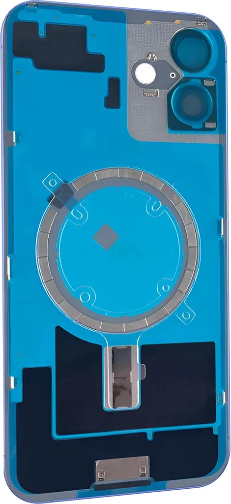Clappio Couvercle Arrière iPhone 16 Plus avec Adhésif de Pose - Bleu - 2