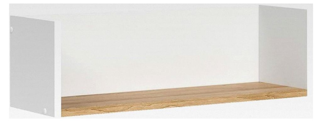 Wandregal Viktor, Weiß/Artisan, 67,8 x 20 cm