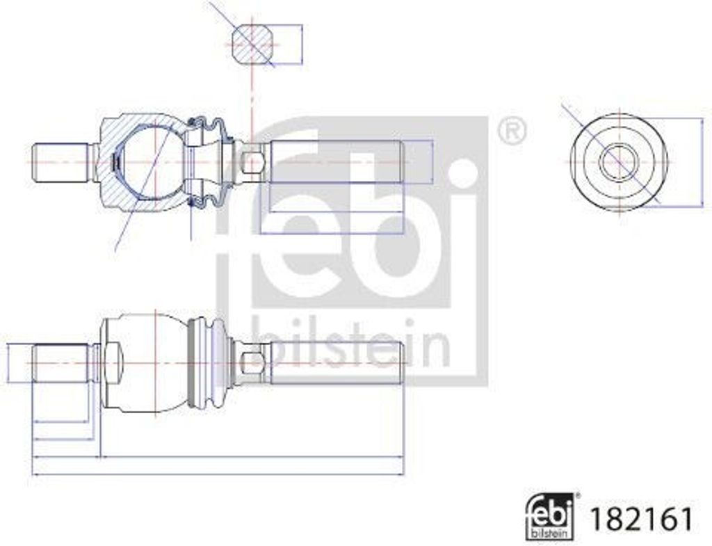 FEBI BILSTEIN 182161 Axialgelenk Spurstange Vorne