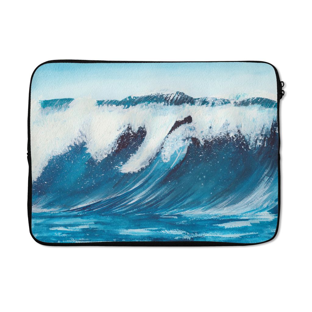 MuchoWow Laptop Hülle 14 ZollGolf - Meer - Aquarell Laptoptasche - Laptoptasche - Stoßsicher - Schutzhaube