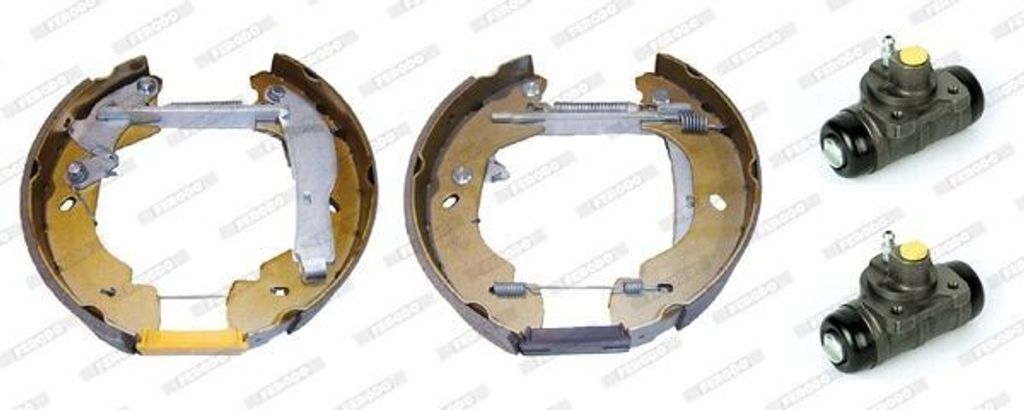 FERODO Bremsensatz Trommelbremse Hinten für FORD TRANSIT Kasten (T) FMK598