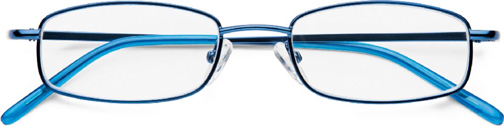 B&S READY READER METAL BLUE +2.5 | Elegante Lesebrille mit blauem Metallrahmen