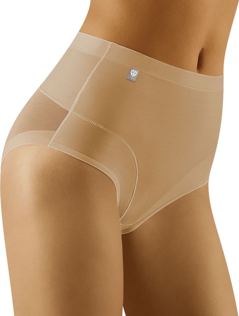 Wolbar Damen Slip Unterhose Unterwäsche figurformend Diamond 3511, Beige, S