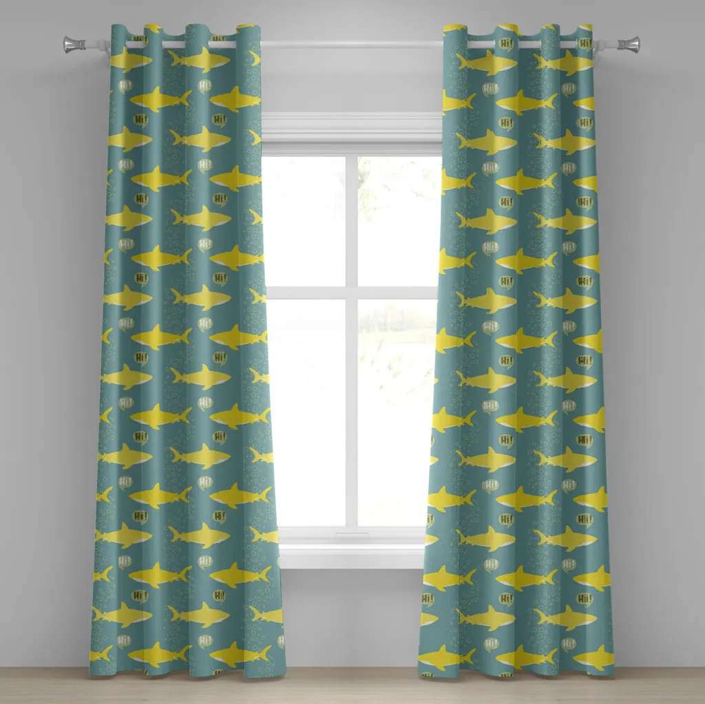 Tende Cameretta ABAKUHAUS Squali - Sicure e Colorate 280x225