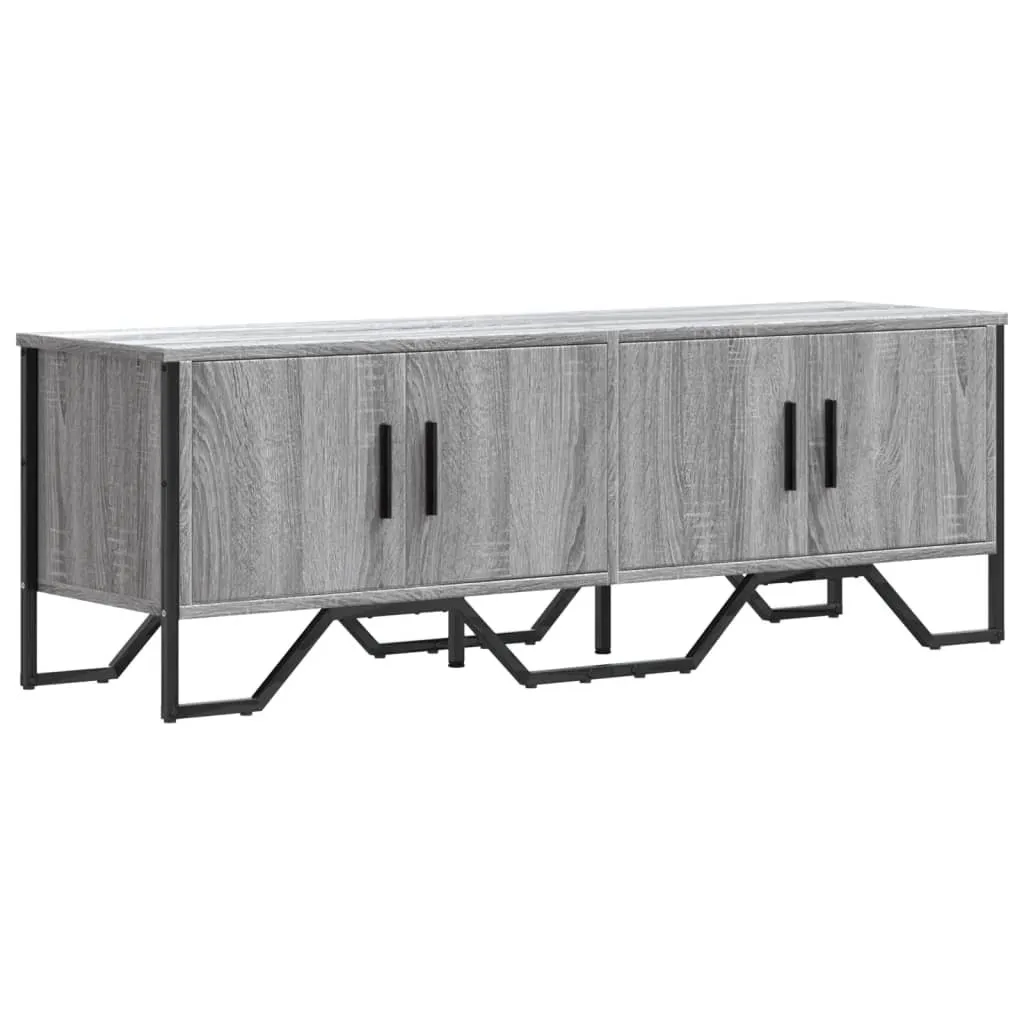 SYFAX Mobile TV 122cm Legno Multistrato Grigio Sonoma Design Loft