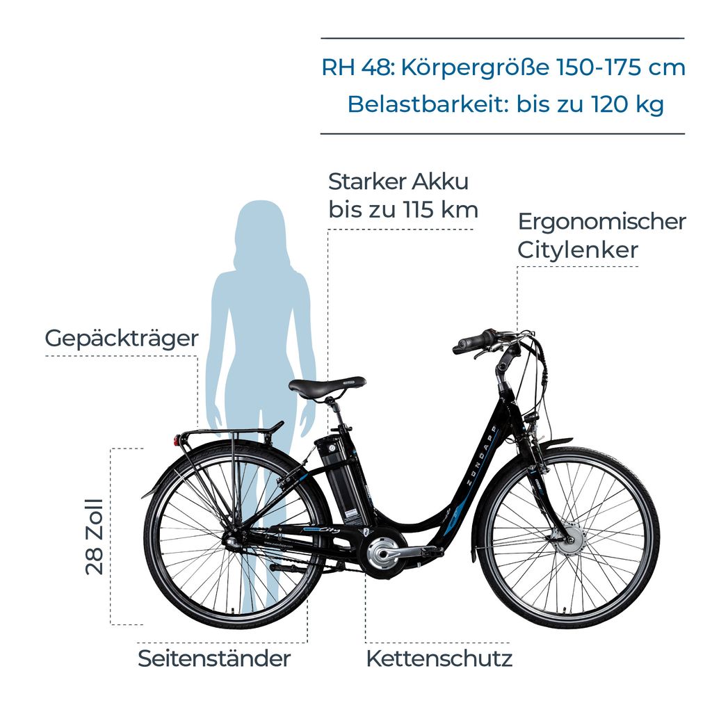 Zündapp Green 2.7 E Bike Damenfahrrad 28 Zoll