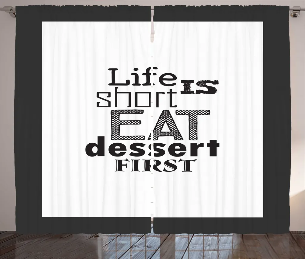 Tenda Soggiorno ABAKUHAUS Grigio - Decorazione Dessert 280x175