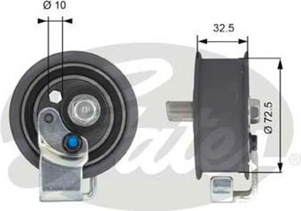 Galet Tendeur pour Remplacement Courroie Audi A4 A6 et VW Passat T43065