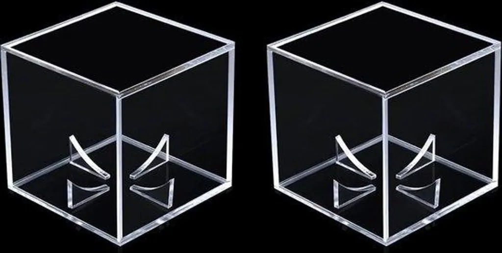 Anti-roulement support balle baseball acrylique stable transparent x2
